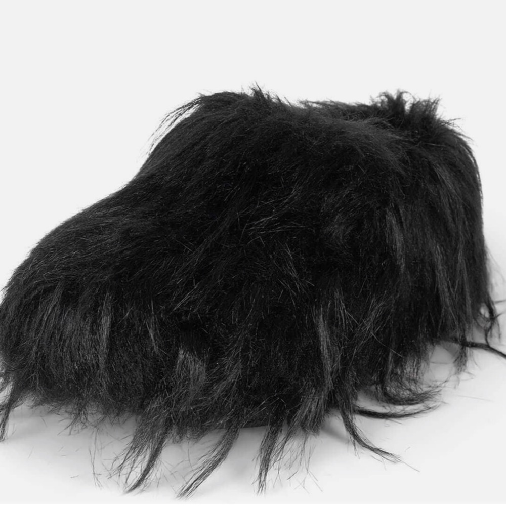 Jeffrey Campbell CLOGGIN Faux Shearling Platform Clog in BLACK